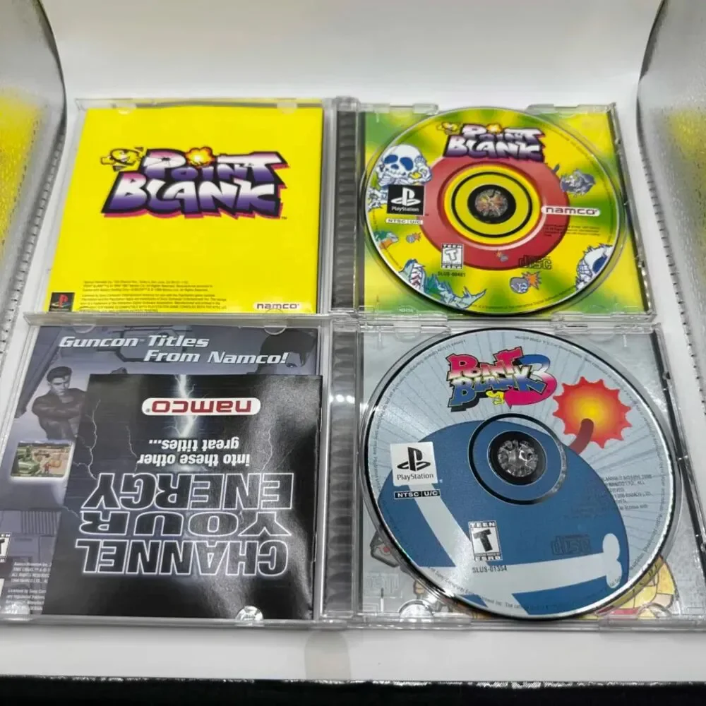 Point Blank 1 & 3 Playstation 1 PS1 Sony Bundle CIB